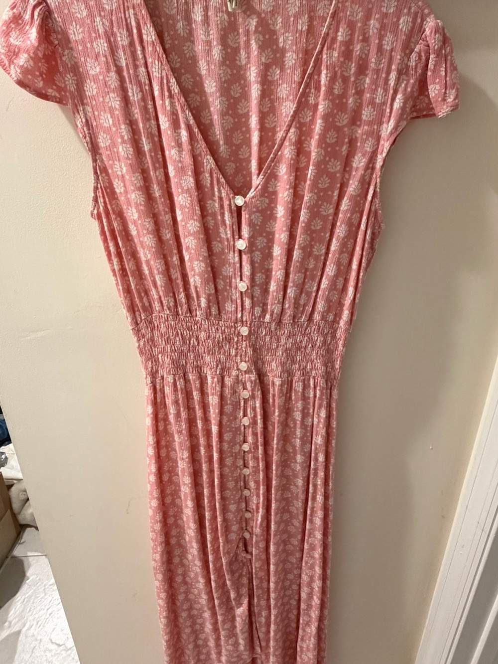 Bebop Pink Flower Summer Dress